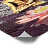 Boeddha over Lotus Poster (Hoek)