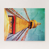 Boeddha-oyes, Boudhanath Stupa, Nepal Legpuzzel (Horizontaal)