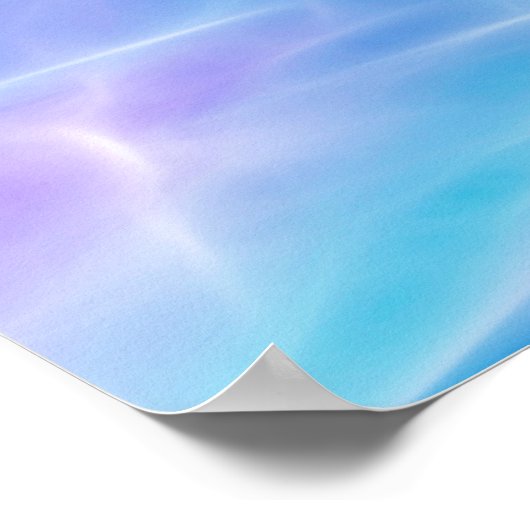 Boeddha paarse Lotusbloem Poster (Hoek)