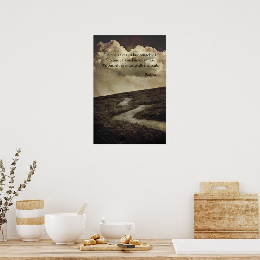 Boeddha pad poster (Keuken)