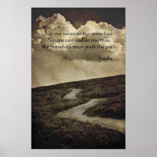 Boeddha pad poster