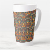 Boeddha Patroon Latte Mok (Rechterhoek)