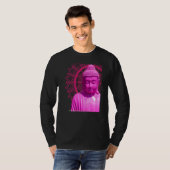 Boeddha Pink Mandala Metta Mindful Loating Kindnes T-shirt (Voorkant volledig)