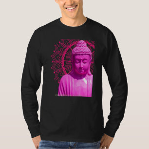 Boeddha Pink Mandala Metta Mindful Loating Kindnes T-shirt