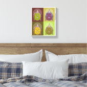 Boeddha Pop Art Retro Modern stijlvol omgepakt Can Canvas Afdruk (Insitu (Slaapkamer))