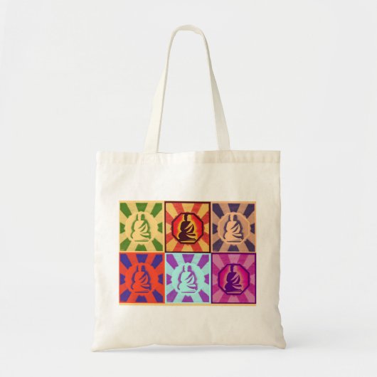 Boeddha - Pop Art Style Tote Bag (Voorkant)
