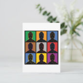 Boeddha Pop Kunst Briefkaart (Staand voorkant)