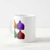 boeddha - pop kunst koffiemok (Voorkant links)