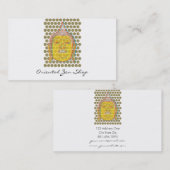 Boeddha Pop Stippen Modern Oosters Aziatisch Zen E Visitekaartje (Voorkant / Achterkant)