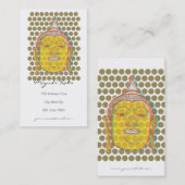 Boeddha Pop Stippen Modern Zen Stijlvolle profielk Visitekaartje (Voorkant / Achterkant)