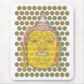 Boeddha Pop Stippen Mousepad Muismat (Voorkant)