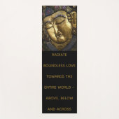 Boeddha Portrait en Quote Radiate Boundless Love Yogamat (Voorkant)