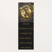 Boeddha Portrait en Quote Radiate Boundless Love Yogamat (Achterkant)