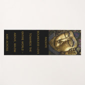 Boeddha Portrait en Quote Radiate Boundless Love Yogamat (Voorkant (horizontaal))