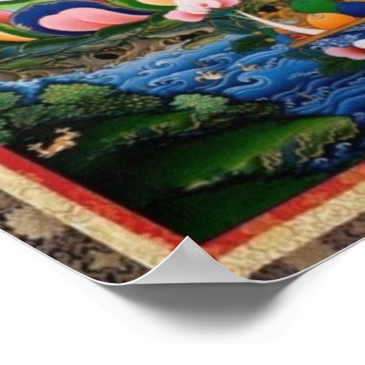 Boeddha-Poster Poster (Hoek)