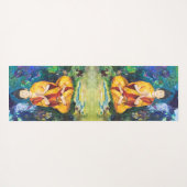 Boeddha Pray Meditation Garden Maureen Girard Yogamat (Achterkant (horizontaal))