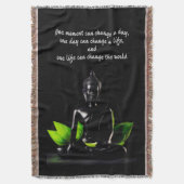 Boeddha Quote 2 goot deken (Voorkant Verticaal)