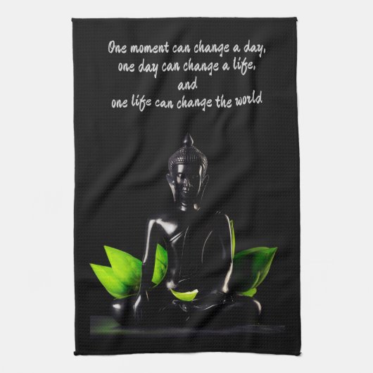 Boeddha Quote 2 handdoek (Verticaal)