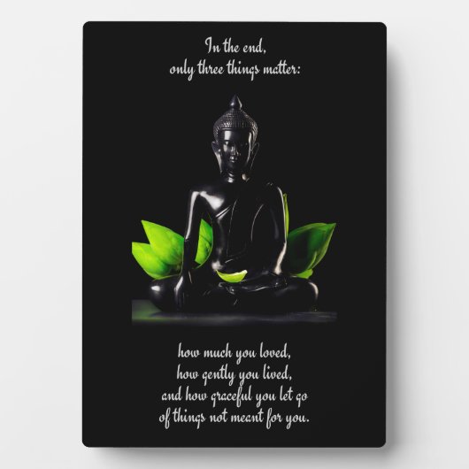 Boeddha Quote 3 plaque Fotoplaat (voorkant)