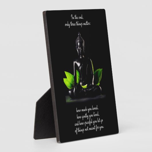 Boeddha Quote 3 plaque Fotoplaat (Zijkant)