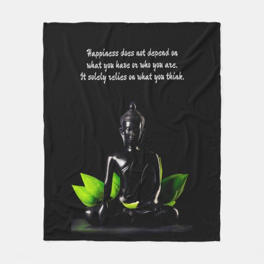 Boeddha Quote 4 fleece deken (Voorkant)