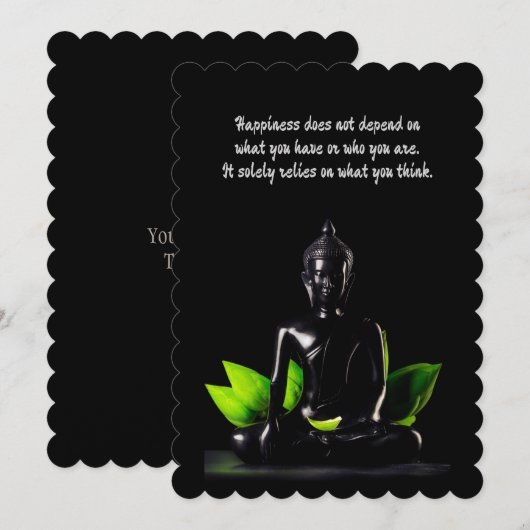 Boeddha Quote 4 kaart / uitnodiging (Voorkant / Achterkant)