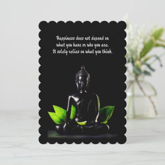 Boeddha Quote 4 kaart / uitnodiging (Staand voorkant)