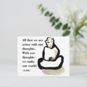 Boeddha Quote: Alles wat we zijn Briefkaart (Staand voorkant)