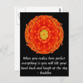 Boeddha Quote - Als je je realiseert hoe perfect.. Briefkaart (Voorkant / Achterkant)