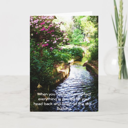 Boeddha Quote - Als je je realiseert hoe perfect.. Kaart (Voorkant)