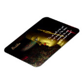 Boeddha Quote & Boeddha van Compassie / Meditatie Magneet (Linkerzijde)