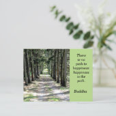 Boeddha quote -- briefkaart (Staand voorkant)