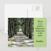 Boeddha quote -- briefkaart (Voorkant / Achterkant)