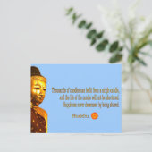 Boeddha Quote - De weg is niet in de lucht ... Briefkaart (Staand voorkant)