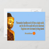 Boeddha Quote - De weg is niet in de lucht ... Briefkaart (Voorkant / Achterkant)