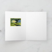 BOEDDHA QUOTE/MAANLICHT GEEL LOTUS BLOSSOM/BLANK KAART (Binnen)