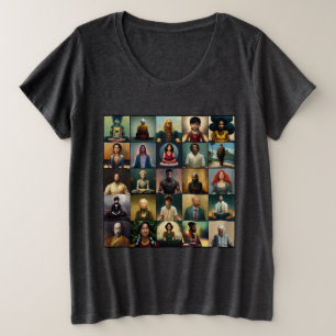 Boeddha Quote: Meditate, wees niet onachtzaam Grote Maat T-shirt