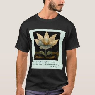 Boeddha Quote over gedenkwaardige mensen GOLD lotu T-shirt