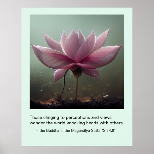 Boeddha Quote over gedenkwaardige mensen PINK lotu Poster (Voorkant)