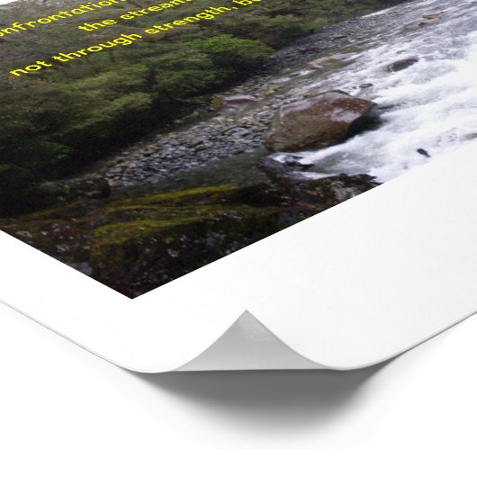 Boeddha Quote over Persistentie Poster (Hoek)