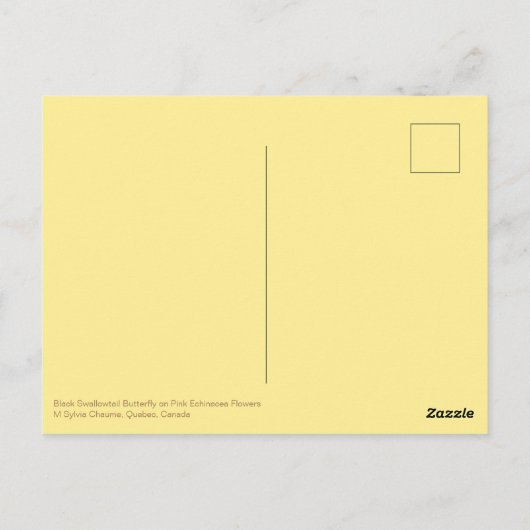 Boeddha Quote Zwarte Swallowtail Vlinderbloemen Briefkaart (Achterkant)