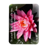 Boeddha Quotes & Lotus Flower / Natuur Meditation Magneet (Verticaal)