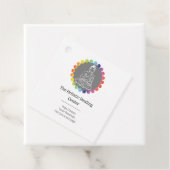 Boeddha Rainbow Chakra's Spiritueel Metafysisch Yo Bedankjes Labels (In situ)