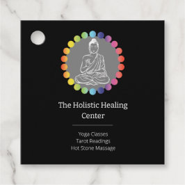 Boeddha Rainbow Chakra's Spiritueel Metafysisch Yo Bedankjes Labels