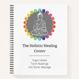 Boeddha Rainbow Chakra's Spiritueel Metafysisch Yo Notitieboek