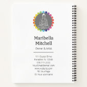 Boeddha Rainbow Chakra's Spiritueel Metafysisch Yo Notitieboek (Achterkant)