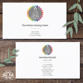 Boeddha Rainbow Chakra's Spiritueel Metafysisch Yo Visitekaartje