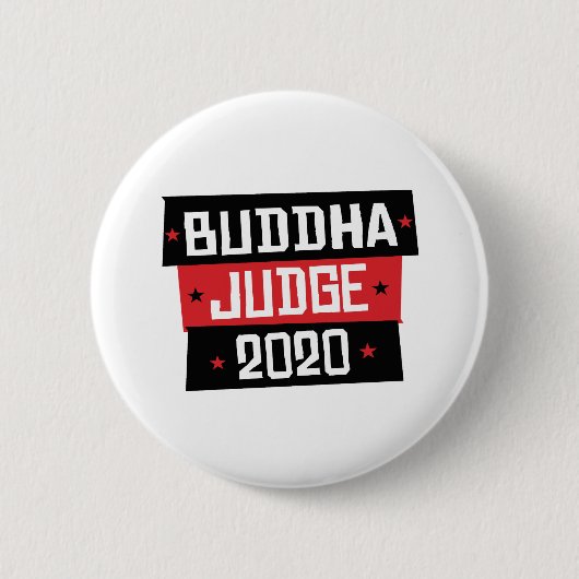 Boeddha Rechter 2020 Ronde Button 5,7 Cm (Voorkant)