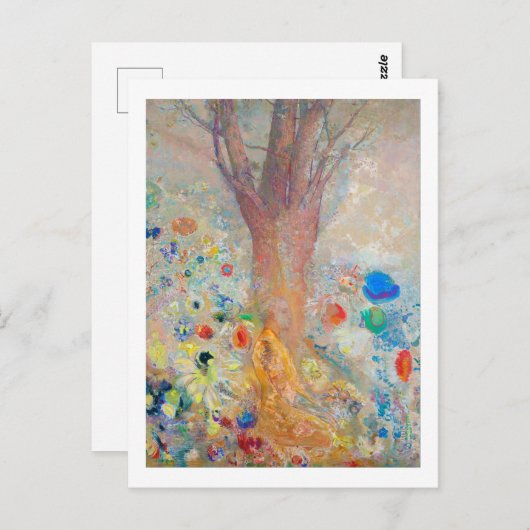 Boeddha, Redon Briefkaart (Voorkant / Achterkant)