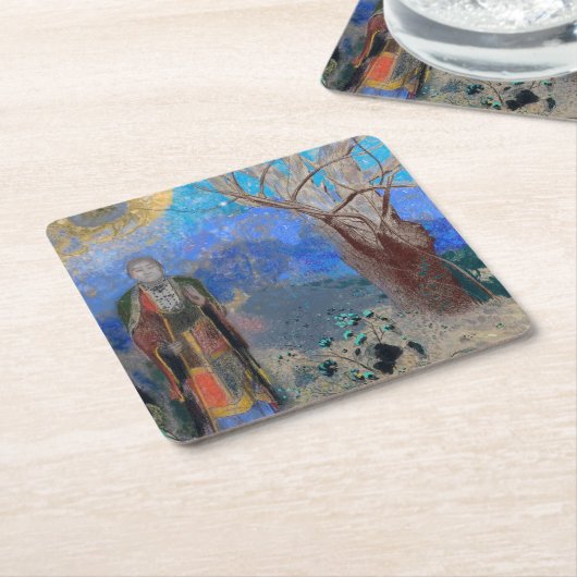 Boeddha, Redon Kartonnen Onderzetters (Schuin)